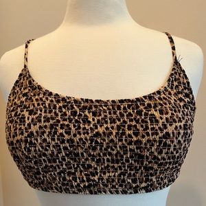 Cabaña Del sol animal print bikini top